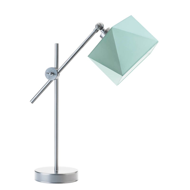 Lampka nocna przegubowa na biurko lampa biurkowa regulowana LED z abażurem diament MODERN
