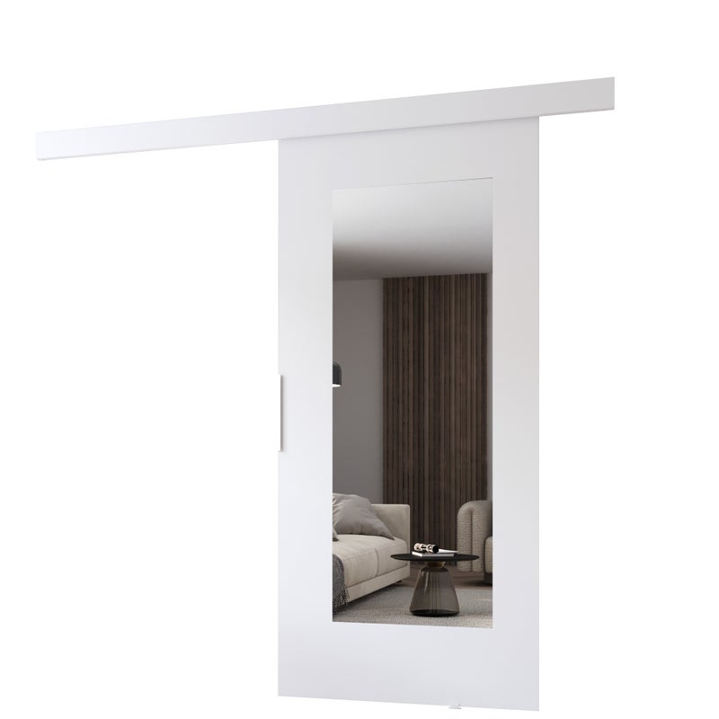 Drzwi przesuwne wewnętrzne CLEAN I 106 cm w kolorze białym.