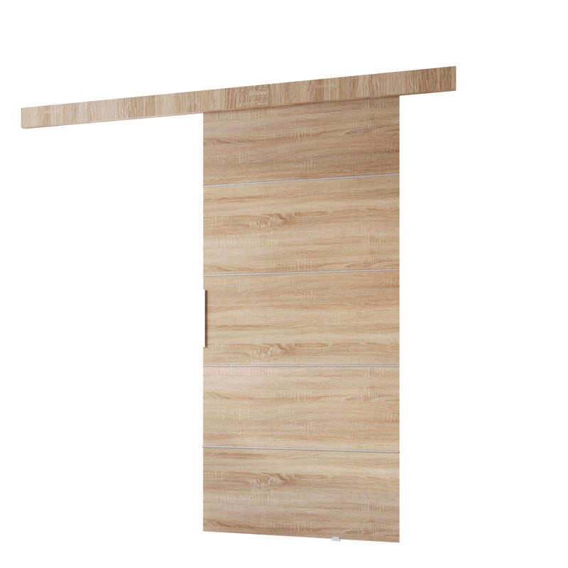 Drzwi przesuwne wewnętrzne CLEAN B 106 cm w kolorze dąb sonoma