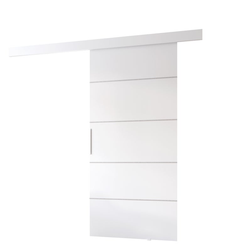 Drzwi przesuwne wewnętrzne CLEAN B 76 cm w kolorze białym.