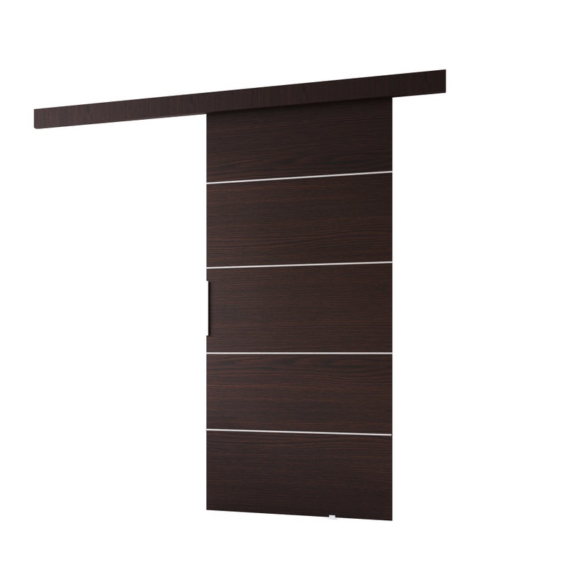 Drzwi przesuwne wewnętrzne CLEAN B 106 cm w kolorze wenge.