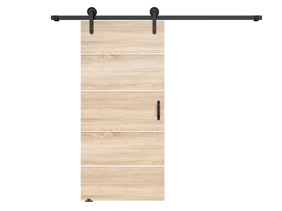 Drzwi przesuwne wewnętrzne LIFT B 106 cm w kolorze dąb sonoma.