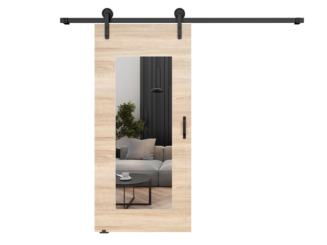 Drzwi przesuwne wewnętrzne LIFT I 96 cm w kolorze dąb sonoma.