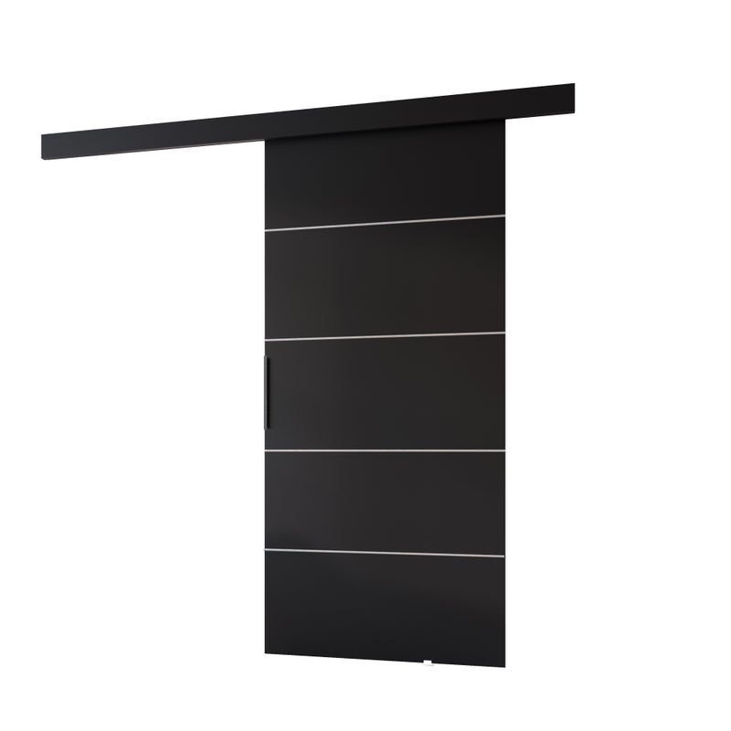 Drzwi przesuwne wewnętrzne PRIM B 76 cm czarny /czarny.