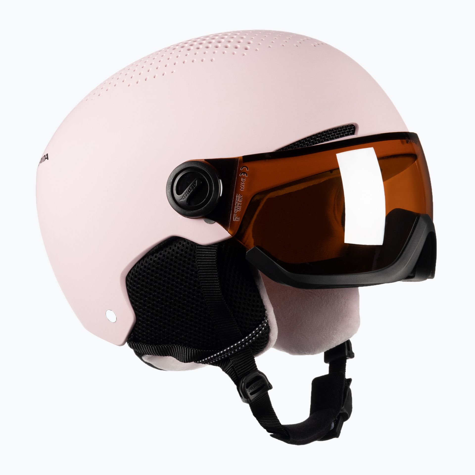 Dziecięcy Kask ALPINA ZUPO VISOR Q-LITE ALPZUPORSMT – Różowy