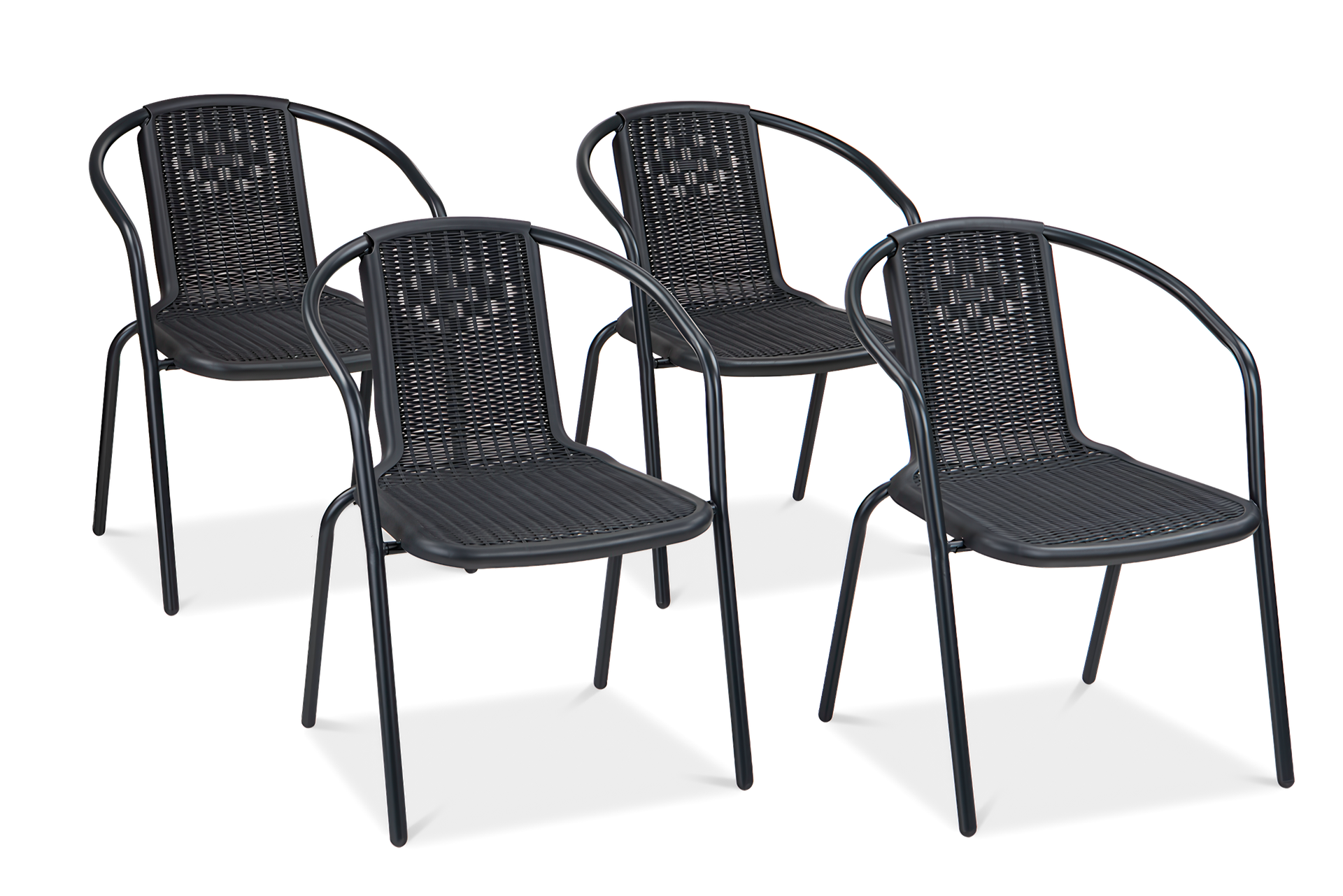 Komplet krzeseł na balkon SIMPLE Graphite 4szt - Focus Garden 007318