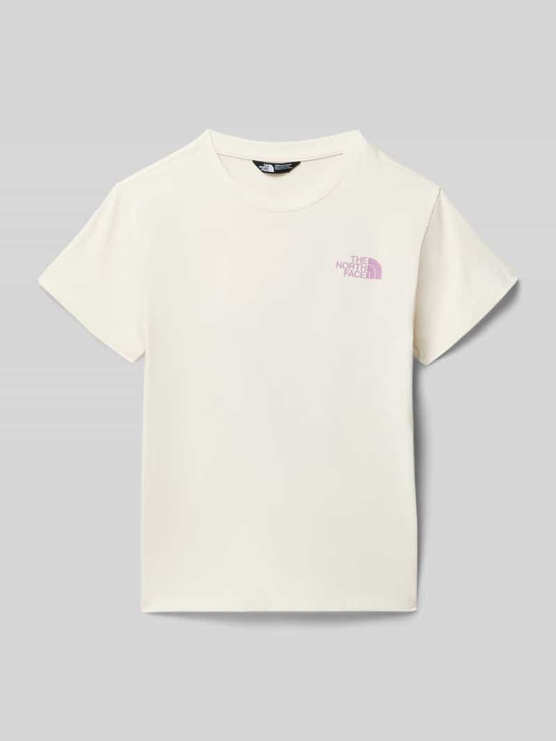 t-shirt o kroju relaxed fit z nadrukiem z logo model 'Voyage'