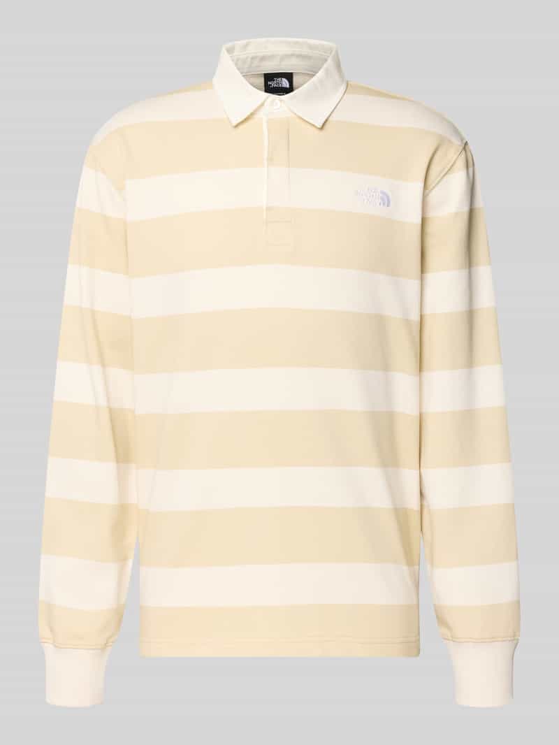 Bluza z kołnierzykiem polo i wyhaftowanym logo