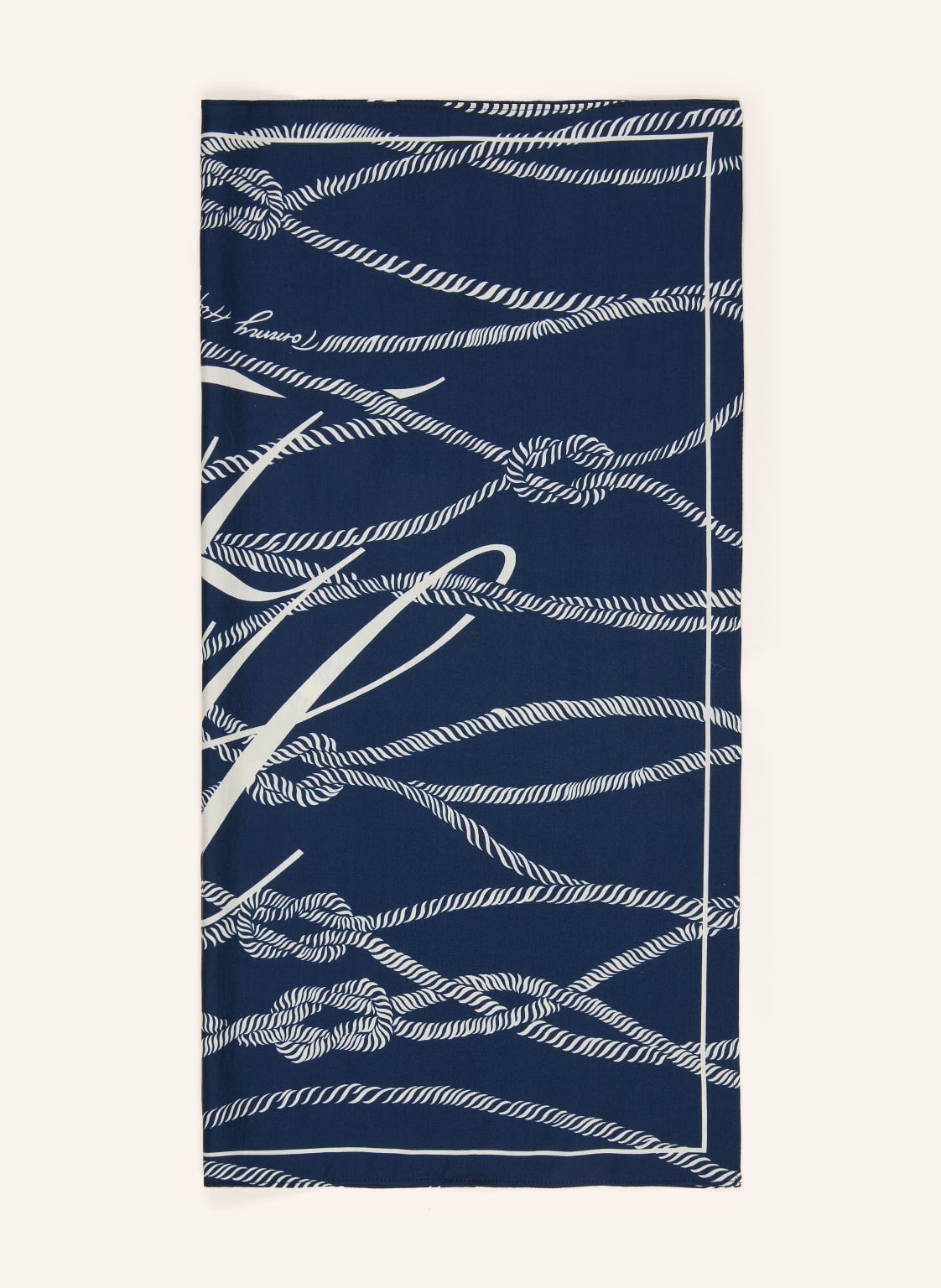 Tommy Hilfiger Szalik Jedwabny blau