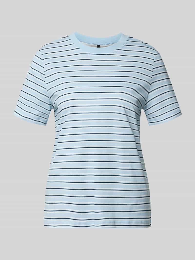 krój regular fit t-shirt z czystej bawełny model 'PAULINA'