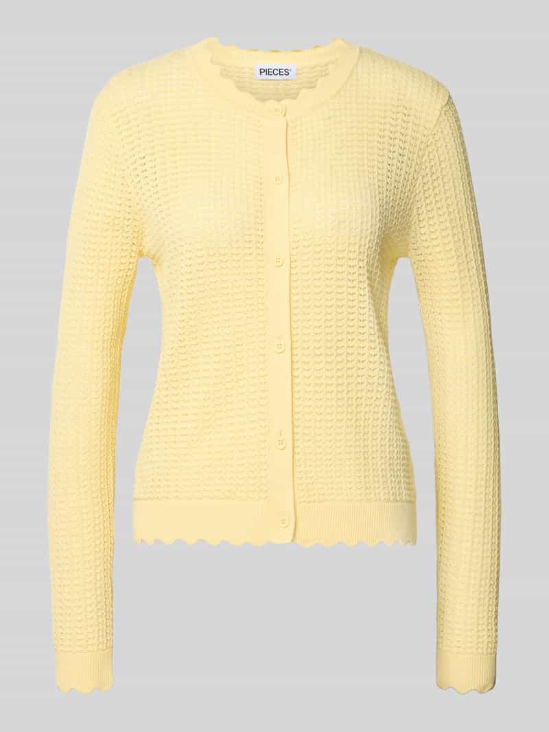 Kardigan rozpinany o kroju regular fit z czystej bawełny model 'SCOUT'