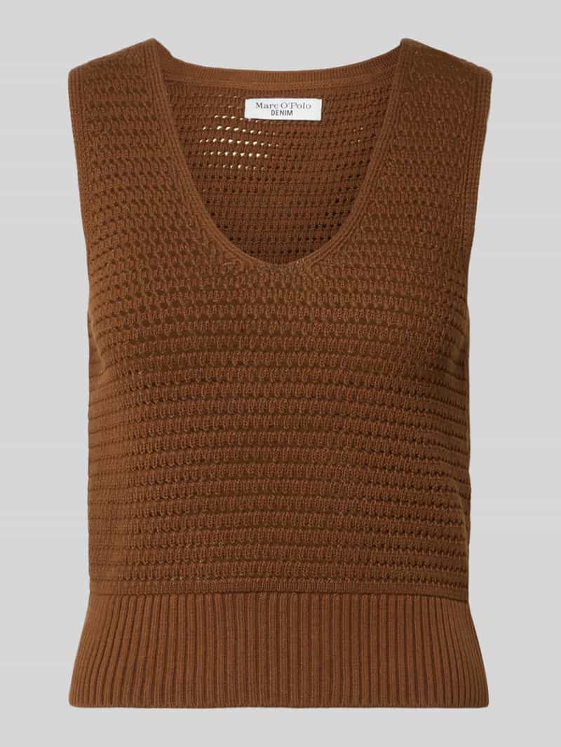 Bezrękawnik o kroju regular fit z czystej bawełny