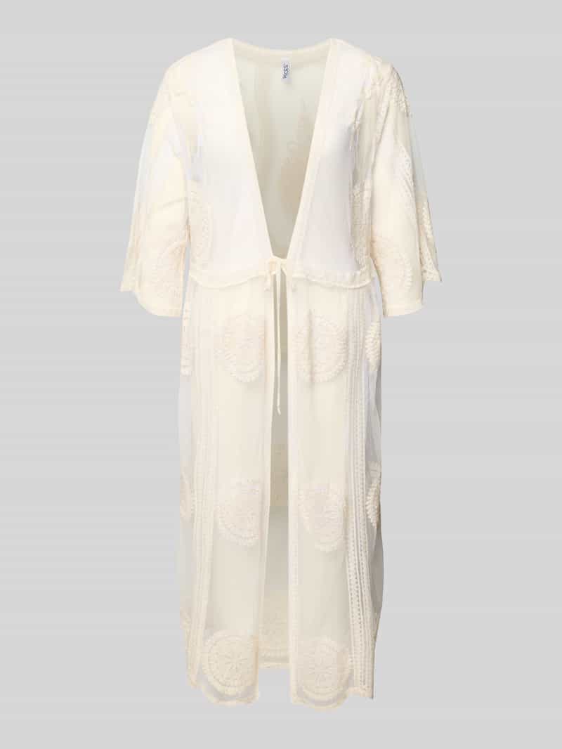 kaftan o kroju regular fit z mieszanki bawełny model 'AIDA'