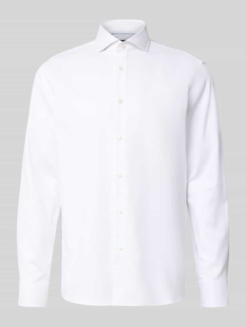 Koszula biznesowa o kroju regular fit z mieszanki bawełny model 'H-JOE-SPREAD'