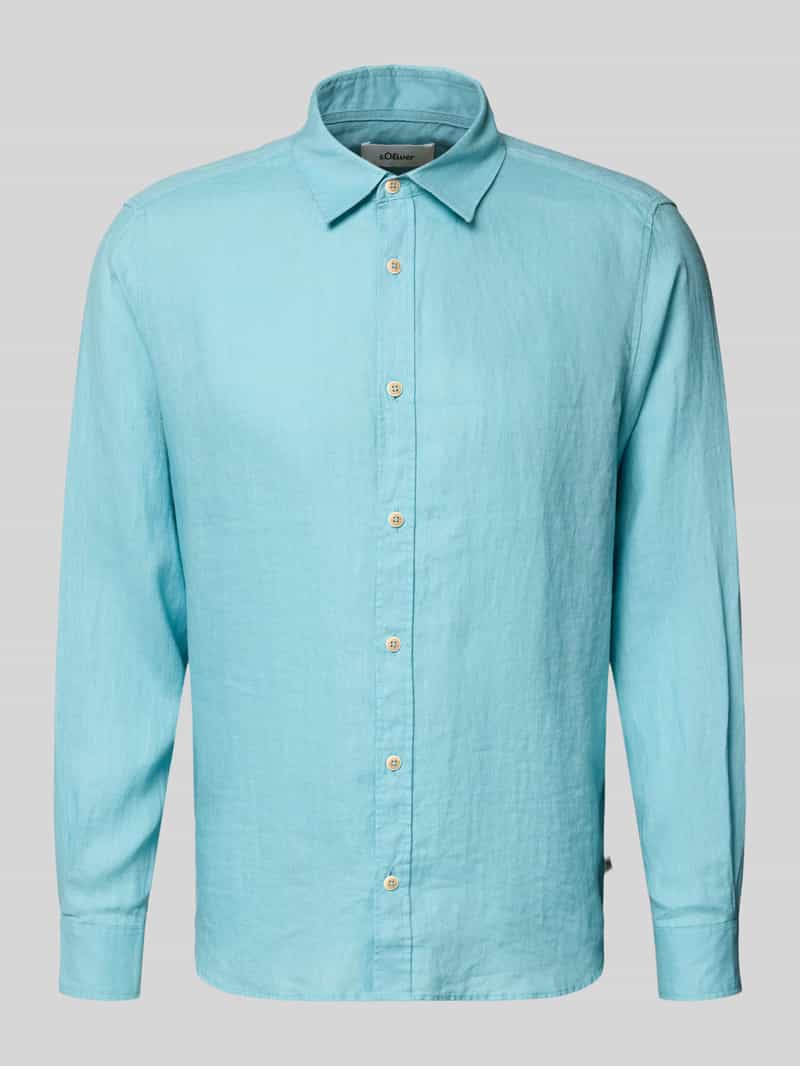 Koszula casualowa o kroju regular fit z czystego lnu