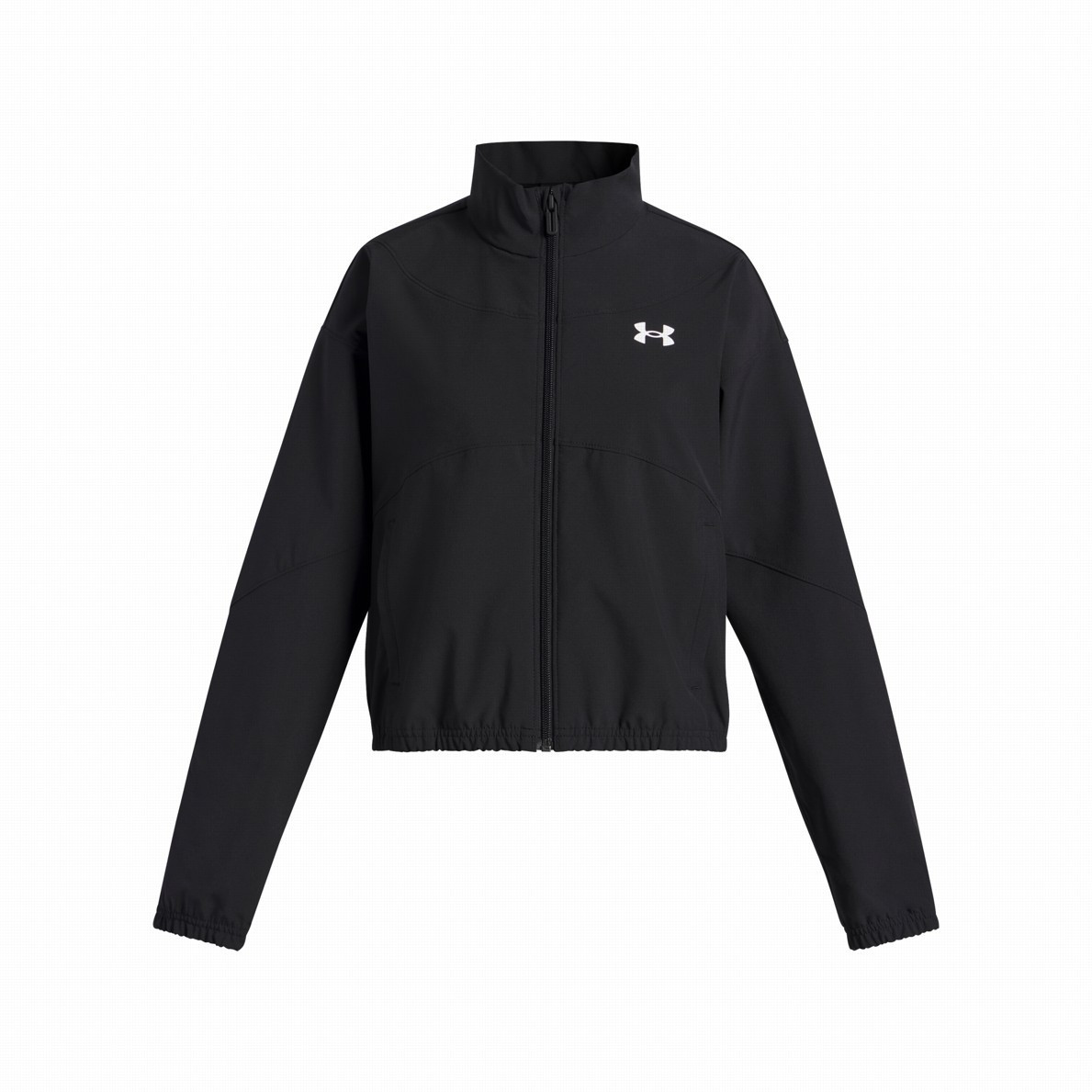 Kurtka dziecięca Under Armour Rival Woven Jacket Rozmiar dziecięcy: 152-158 / Kolor: czarny