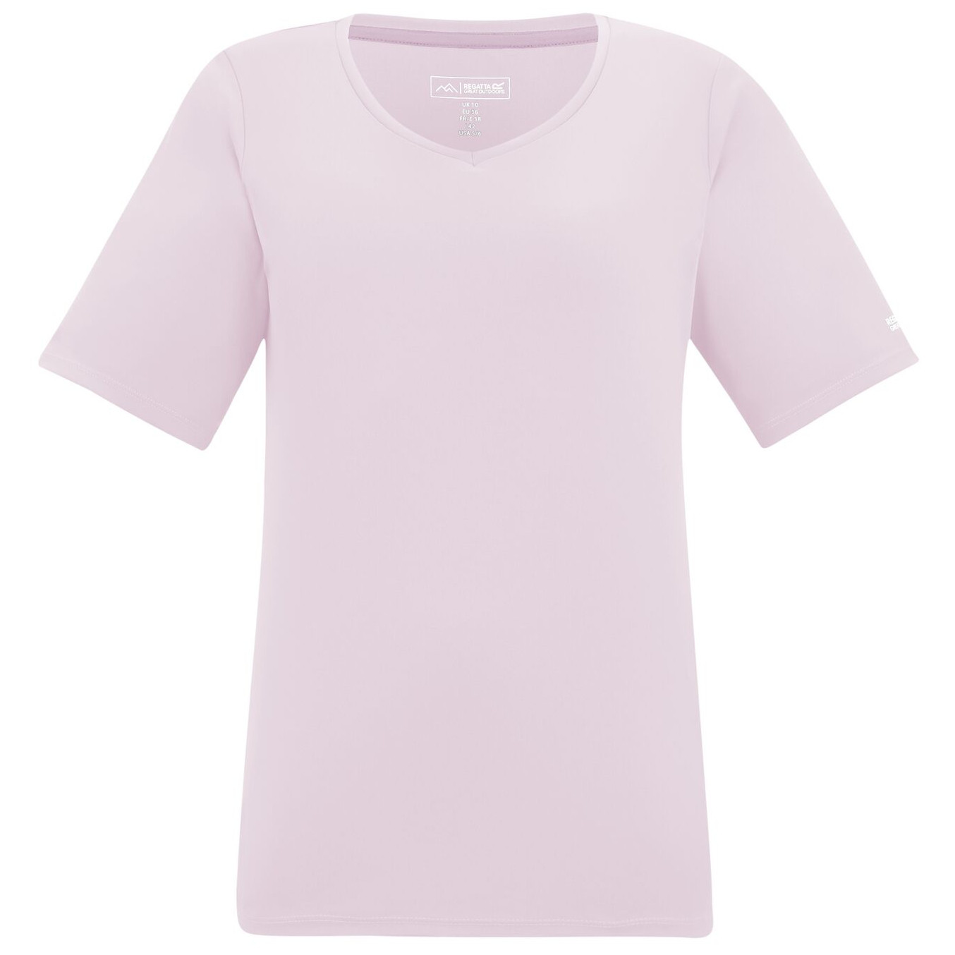 Koszulka damska Regatta Women’s Fingal V-Neck Rozmiar: L / Kolor: różowy