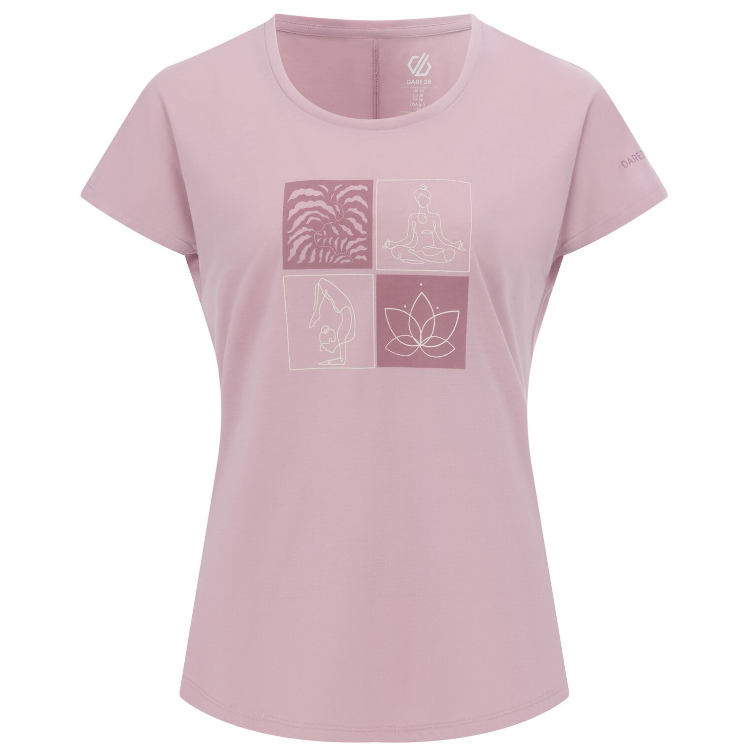Koszulka damska Dare 2b Serenity Tee Rozmiar: L / Kolor: jasnoróżowy