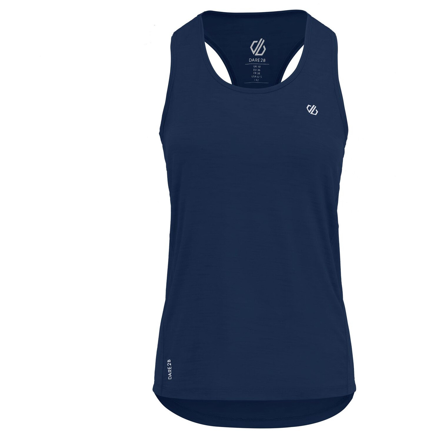 Damski podkoszulek Dare 2b Modernize II Vest Rozmiar: M / Kolor: ciemnoniebieski/biały