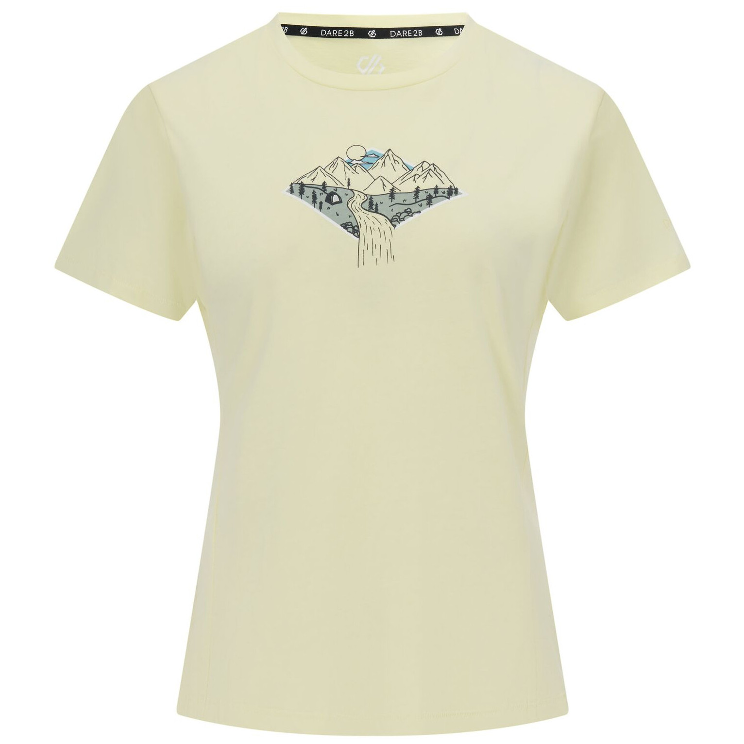 Koszulka damska Dare 2b Tranquility III Tee Rozmiar: XS / Kolor: żółty