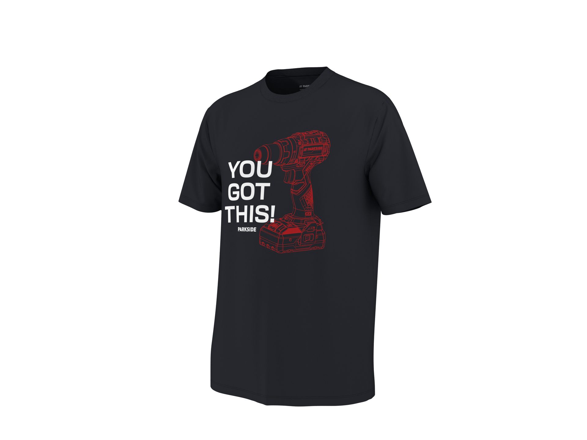 PARKSIDE® T-shirt męski z biobawełny (Czarny, S (44/46))