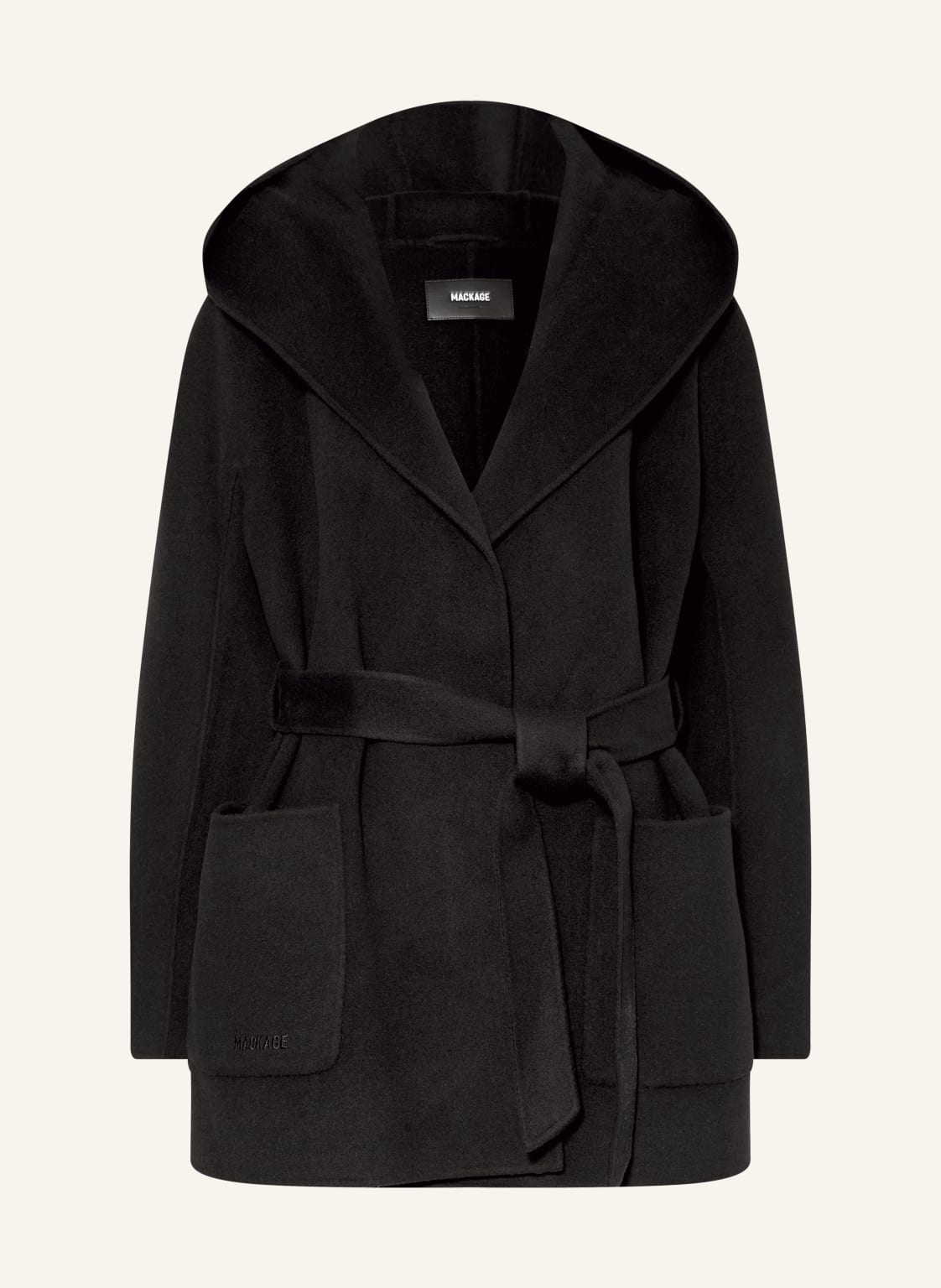 Mackage Płaszcz Wełniany Paya-Z schwarz