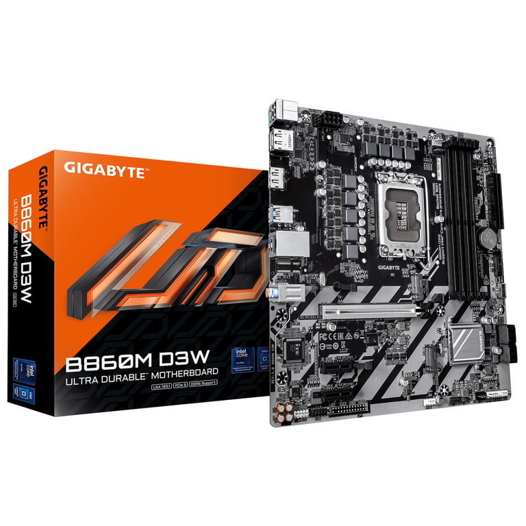 GIGABYTE B860M D3W LGA 1851 (Socket V1) micro ATX