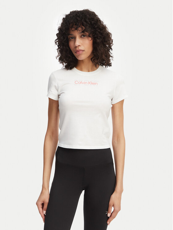 Calvin Klein T-Shirt LVGWS6K240 Biały Regular Fit