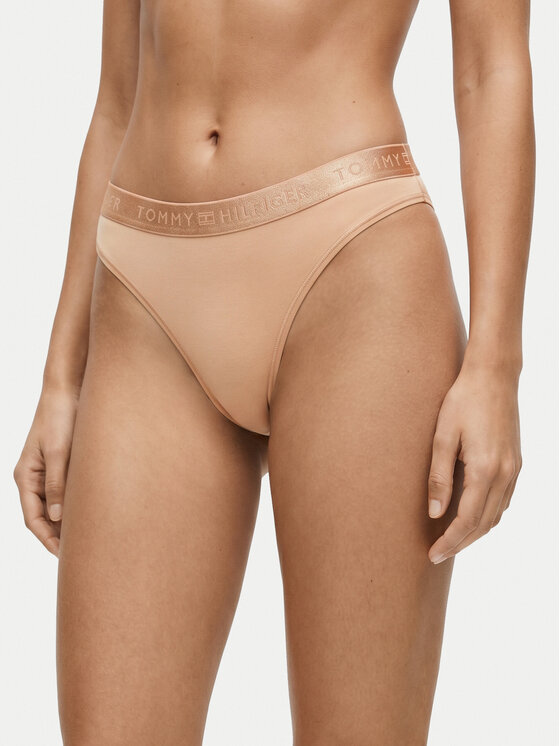 Tommy Hilfiger Stringi UW0UW06260 Beżowy