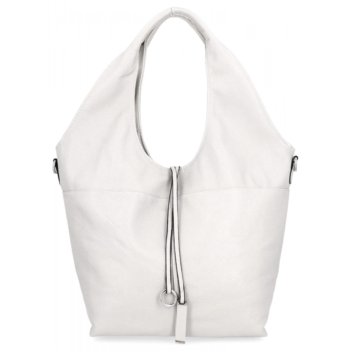 Torebka Damska Shopper Bag firmy Hernan HB0325 Biała