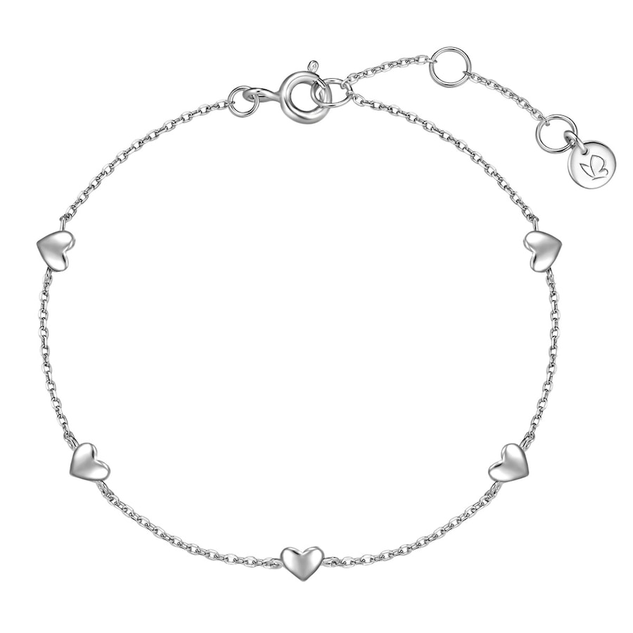 Glanzstücke München Bransoletka Serce z Srebra Sterling w srebrze Bransoletki 1 ct Damski