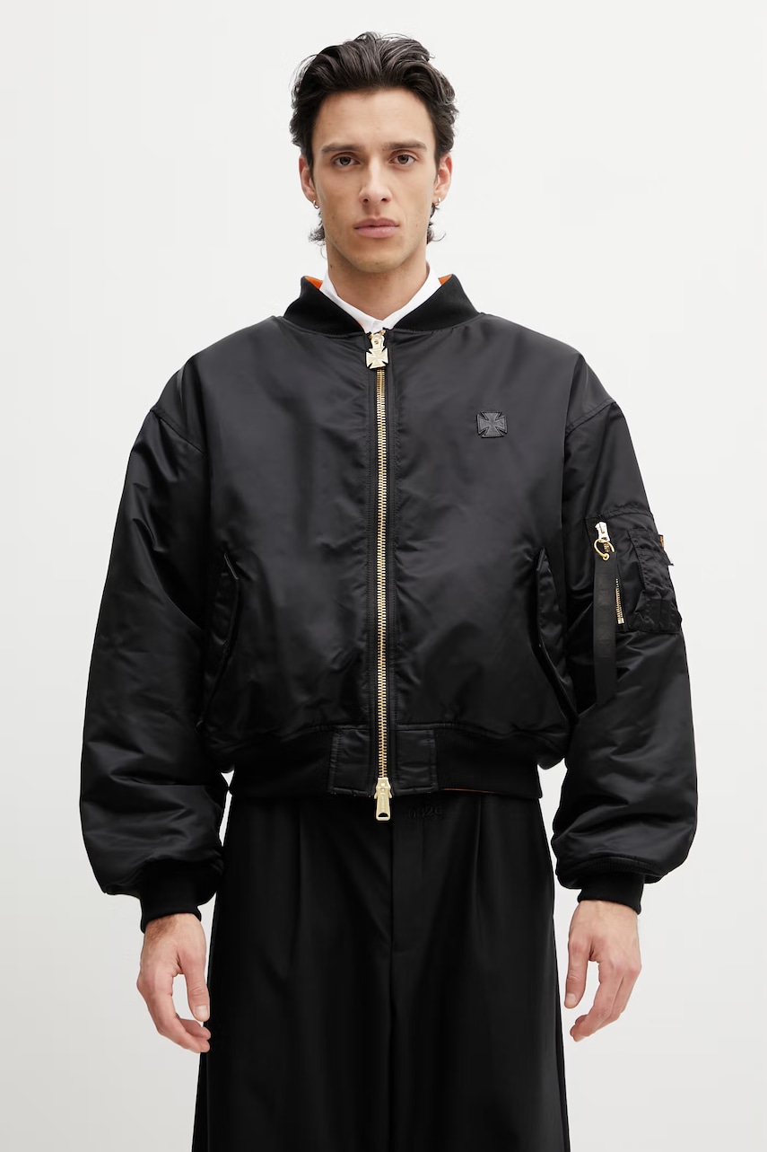 Vetements Leather Crosses bomberka męska