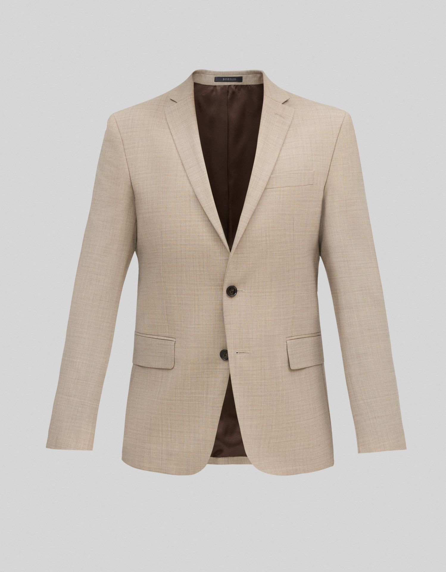 marynarka do zestawu morgano beżowa slim fit