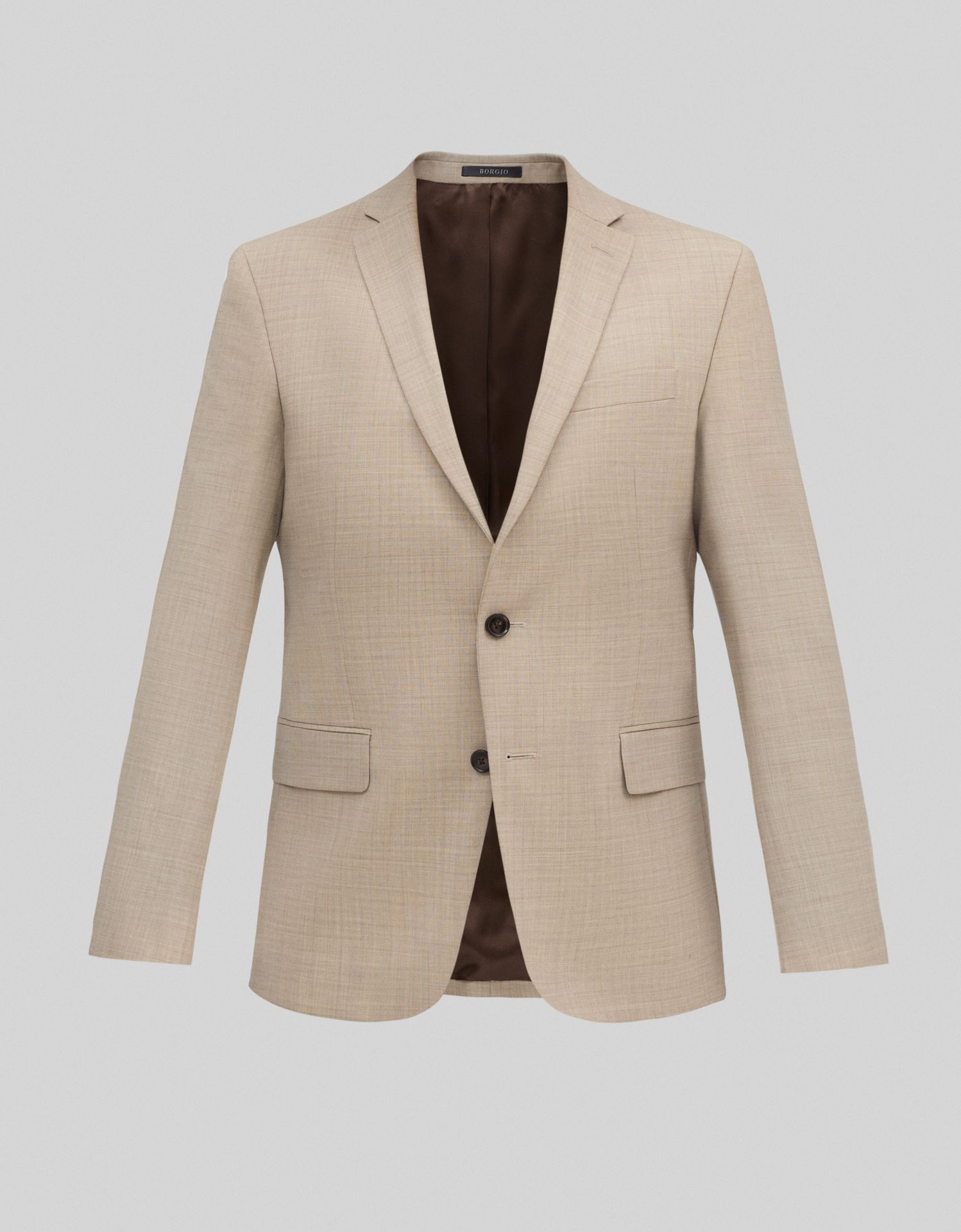 marynarka do zestawu morgano beżowa classic fit