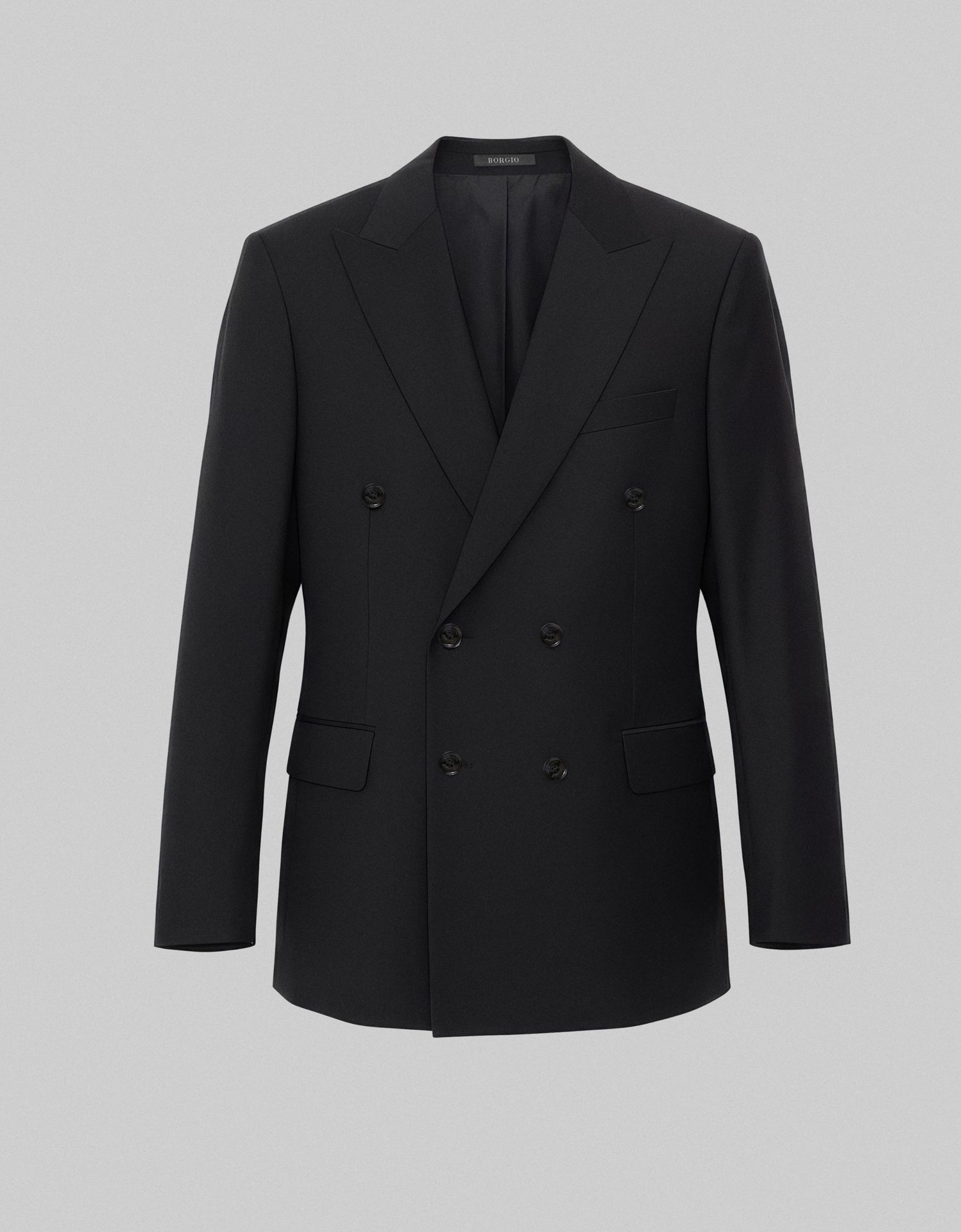 marynarka do zestawu cesaro II dwurzędowa czarna slim fit