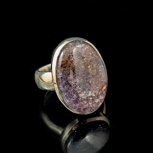 Pierścionek baśniowy iolite & sunstone