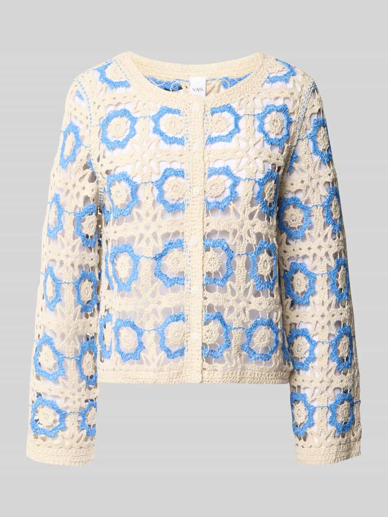 Kardigan w stylu szydełkowym model 'YASCITOVA'