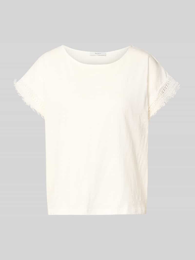 męski t-shirt o kroju regular fit z czystej bawełny model 'NAIN'