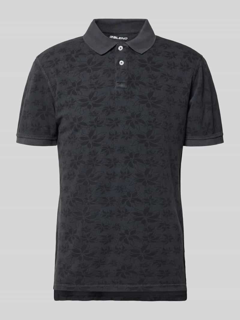 Koszulka polo w kroju slim fit z krótką plisą z guzikami model 'FRISCO'