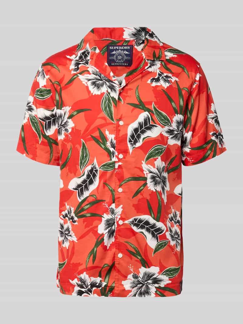 Koszula casual z kołnierzem rewersowym, krój regular fit