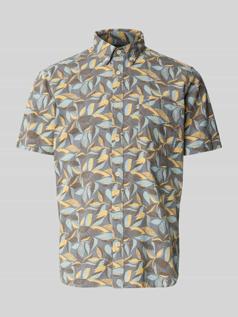 Koszula casualowa o kroju regular fit z kołnierzykiem typu button down