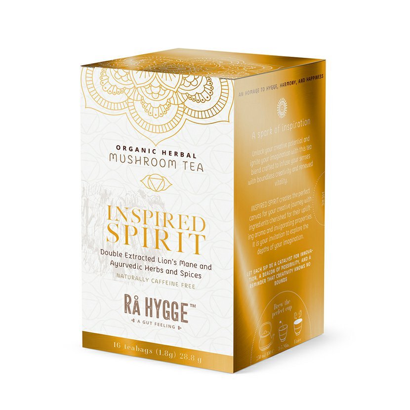 Herbata ziołowa Ra Hygge Inspired Spirit z grzywą lwa, porcjowana, BIO, 16 szt.