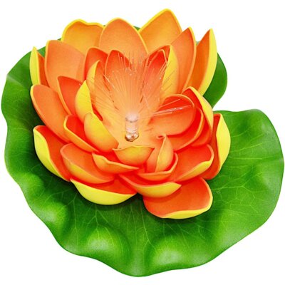 PROGARDEN Lampa solarna Lilia wodna Pomarańczowo-zielony