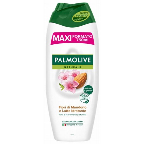 Kremowy płyn do kąpieli i pod prysznic Palmolive Naturals Kwiat Migdałowca – Maxi (750 ml)