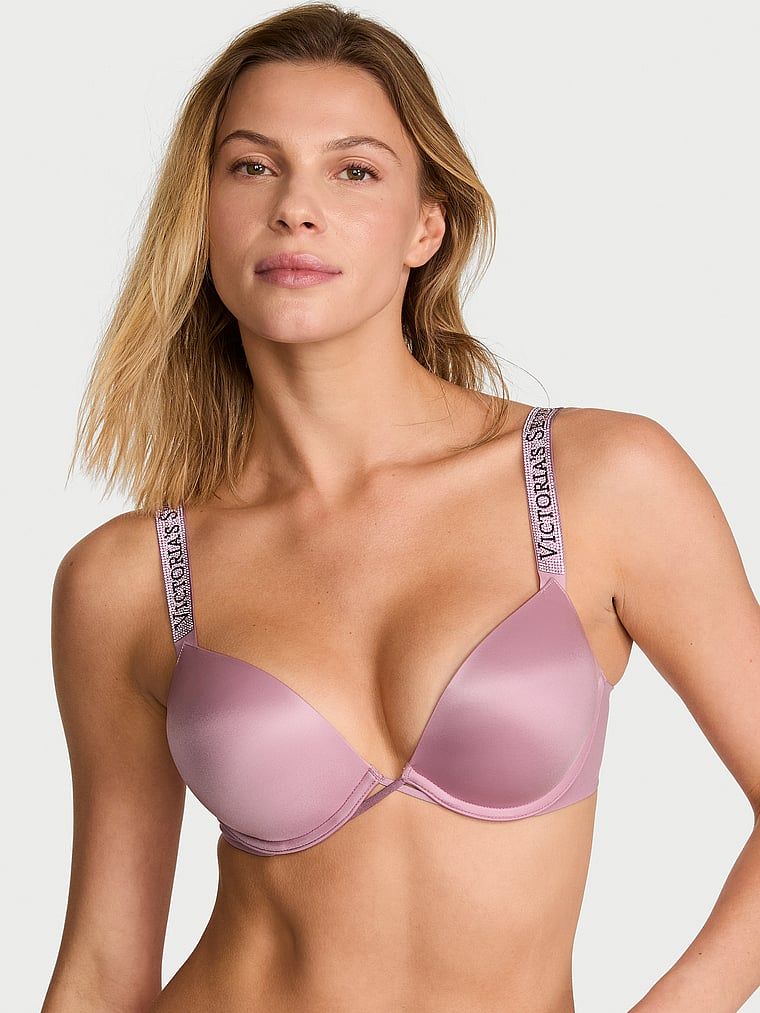 Very Sexy Biustonosz push-up powiększający o 2 rozmiary Bombshell Shine Strap