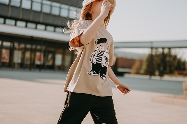 T-shirt oversize Louis Teddy cream