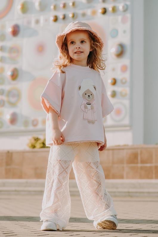 T-shirt oversize Sophie Teddy cream