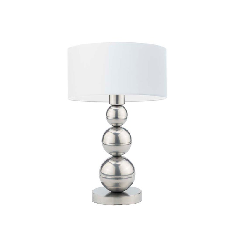Lampka nocna na biurko lampa biurkowa LED z abażurem walec 30cm BUBBLE