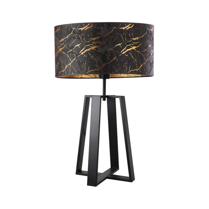 Lampka nocna na biurko lampa biurkowa LED z abażurem walec 40cm WENIS