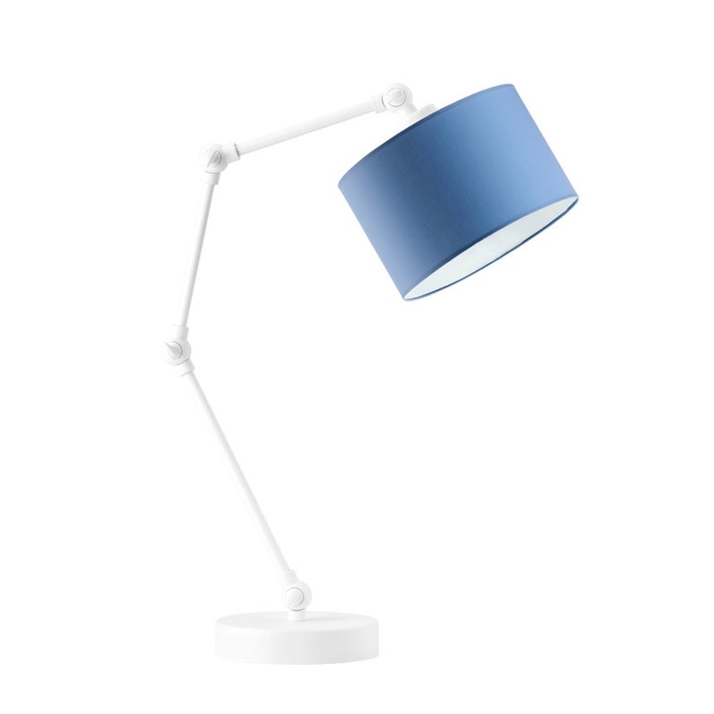 Lampka nocna przegubowa na biurko lampa biurkowa regulowana LED z abażurem walec SOUL